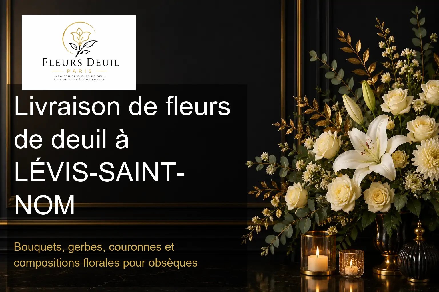 Livraison de fleurs de deuil à LÉVIS-SAINT-NOM