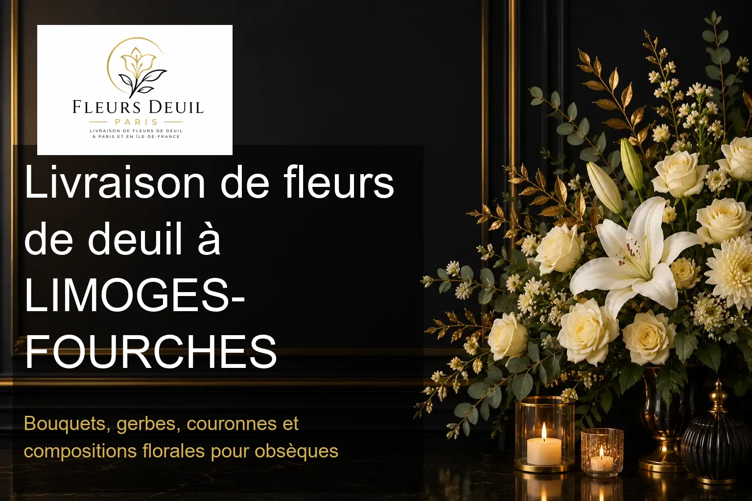 Livraison de fleurs de deuil à LIMOGES-FOURCHES