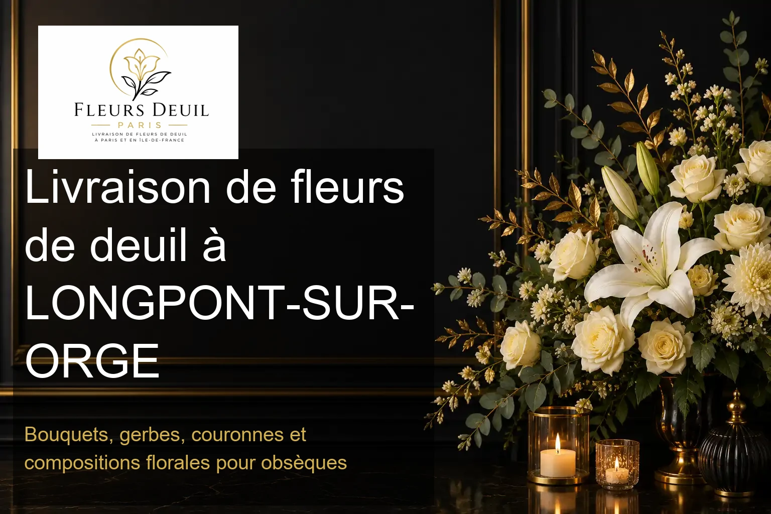 Livraison de fleurs de deuil à LONGPONT-SUR-ORGE