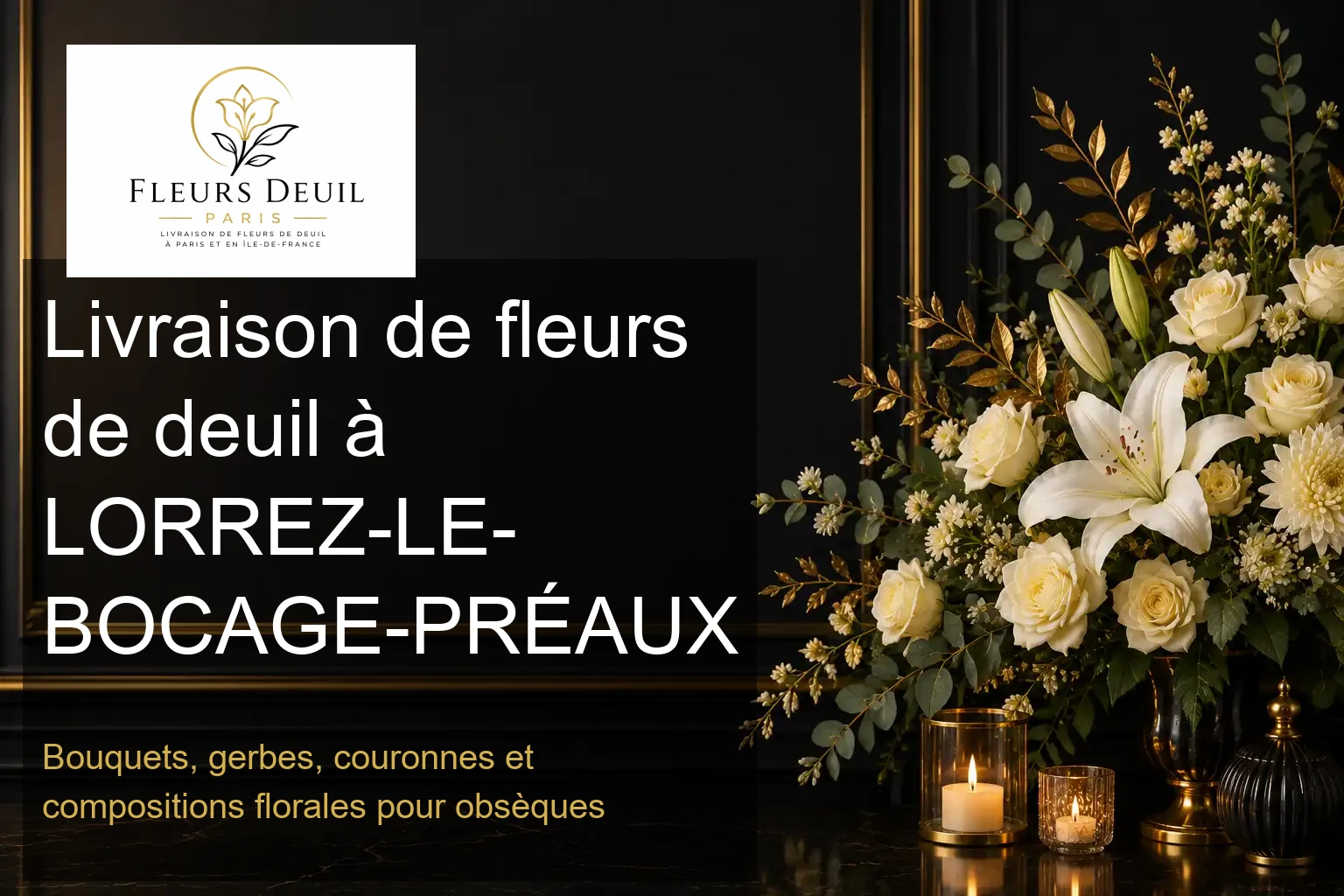 Livraison de fleurs de deuil à LORREZ-LE-BOCAGE-PRÉAUX