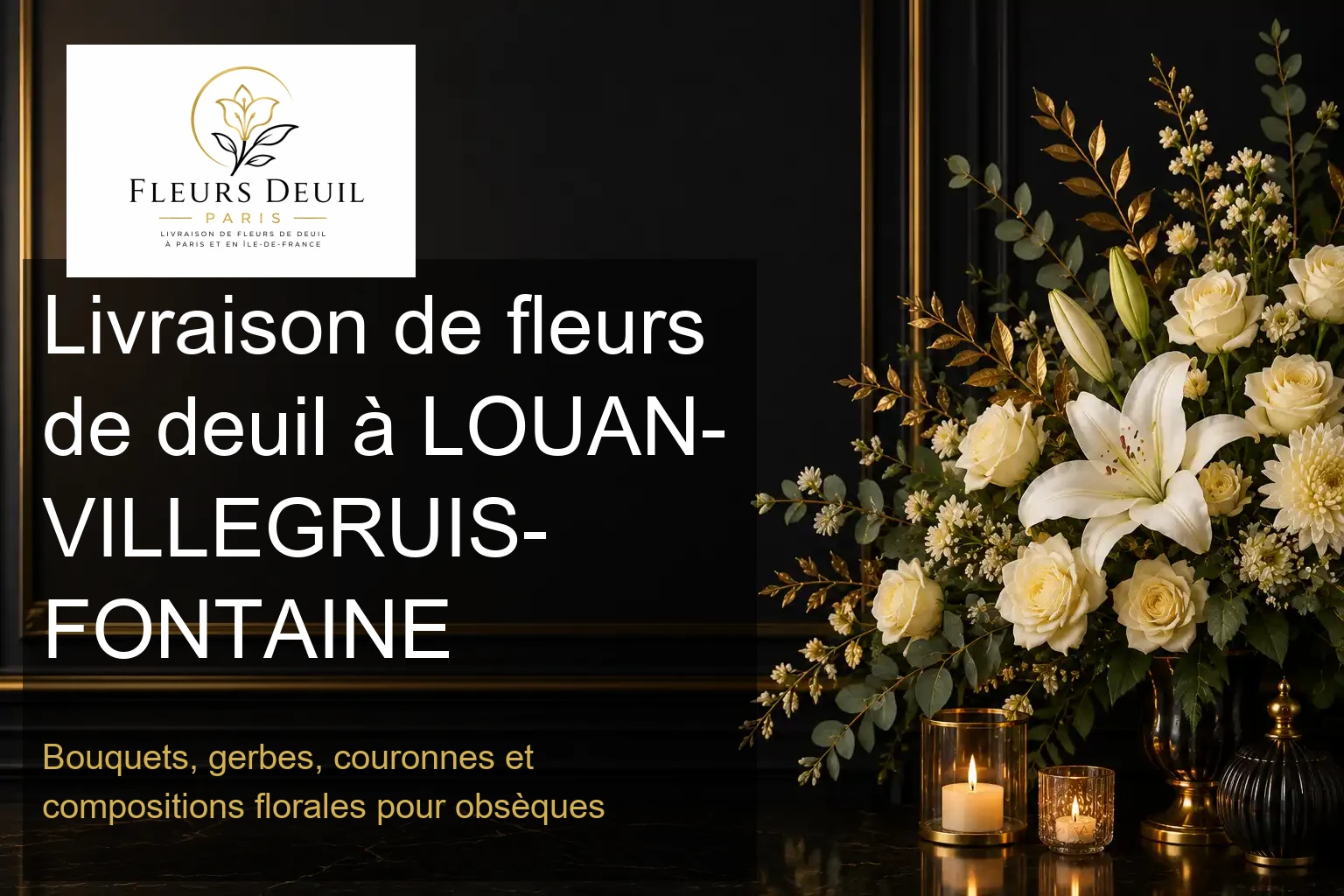Livraison de fleurs de deuil à LOUAN-VILLEGRUIS-FONTAINE