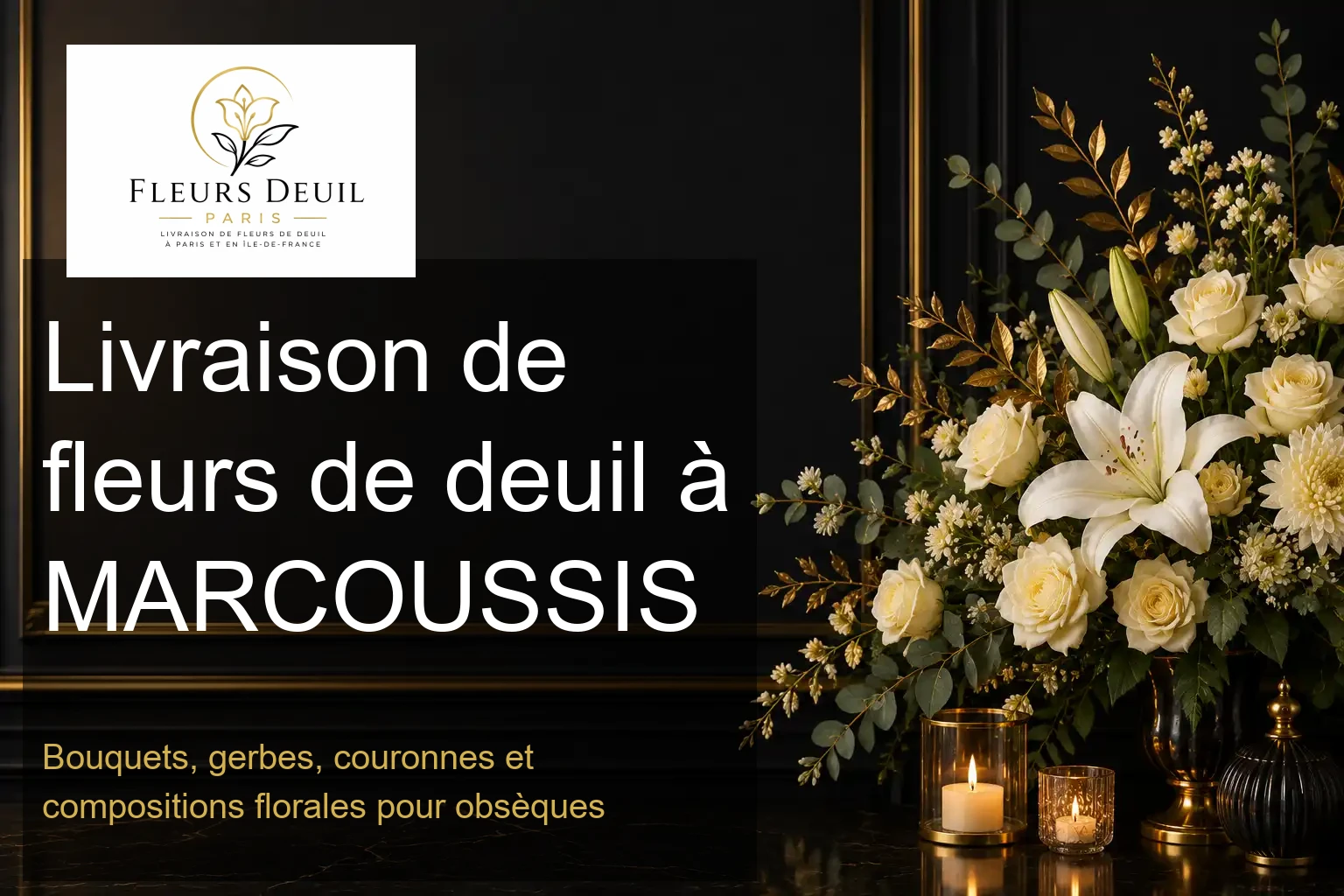 Livraison de fleurs de deuil à MARCOUSSIS