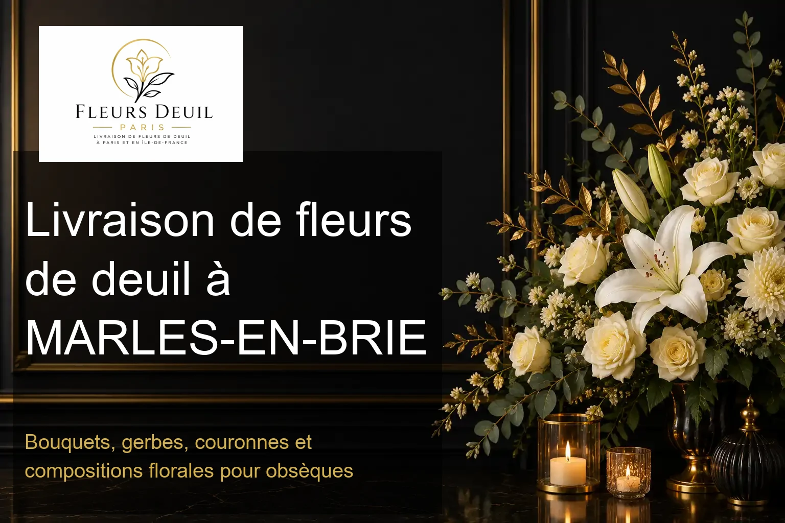 Livraison de fleurs de deuil à MARLES-EN-BRIE