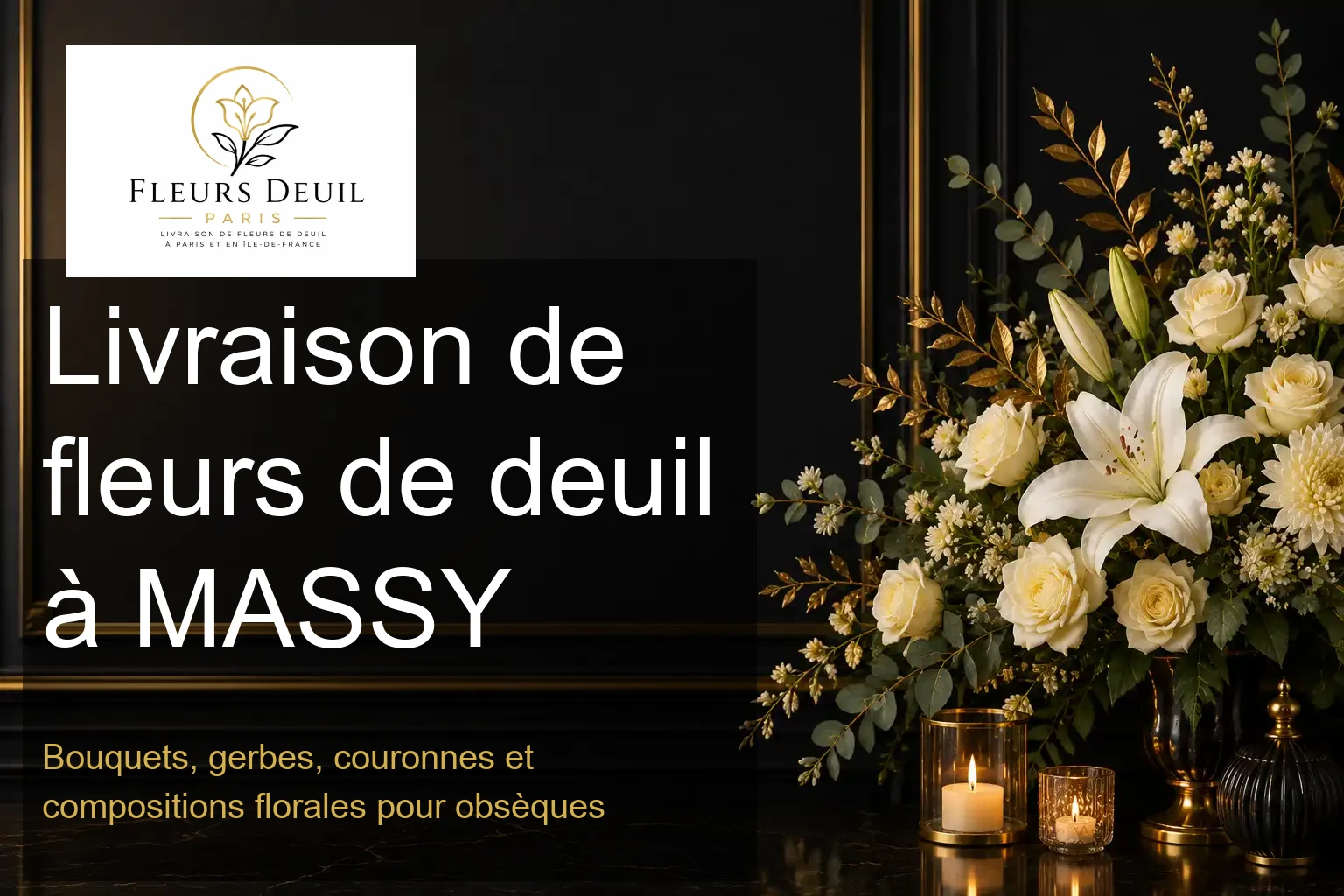 Livraison de fleurs de deuil à MASSY