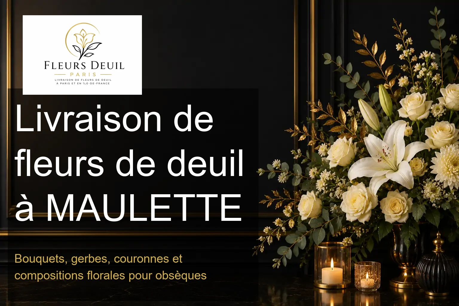 Livraison de fleurs de deuil à MAULETTE