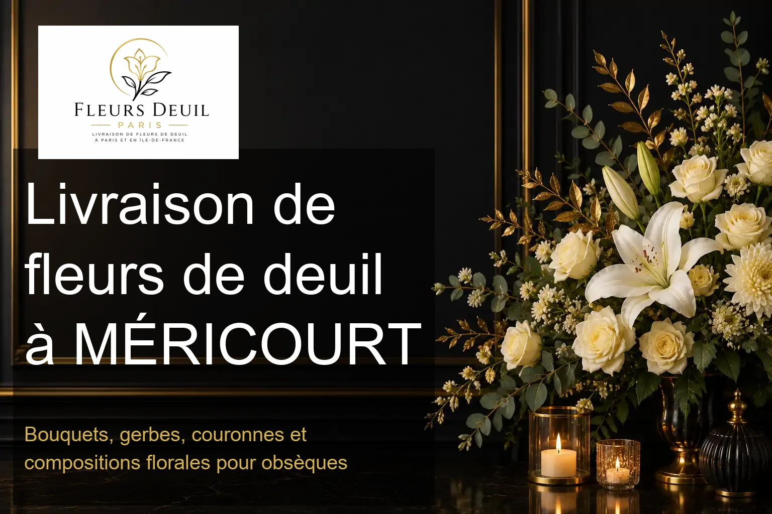 Livraison de fleurs de deuil à MÉRICOURT