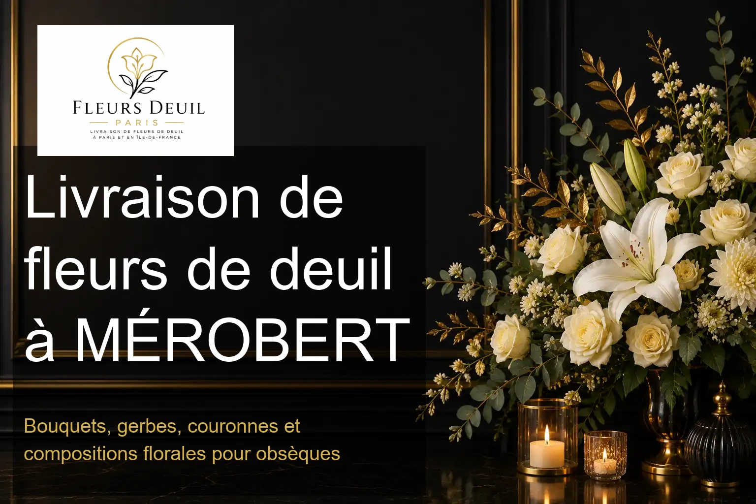 Livraison de fleurs de deuil à MÉROBERT