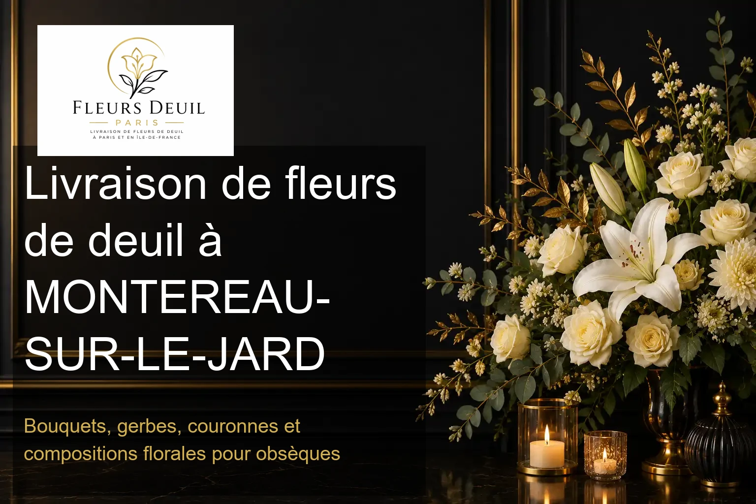 Livraison de fleurs de deuil à MONTEREAU-SUR-LE-JARD