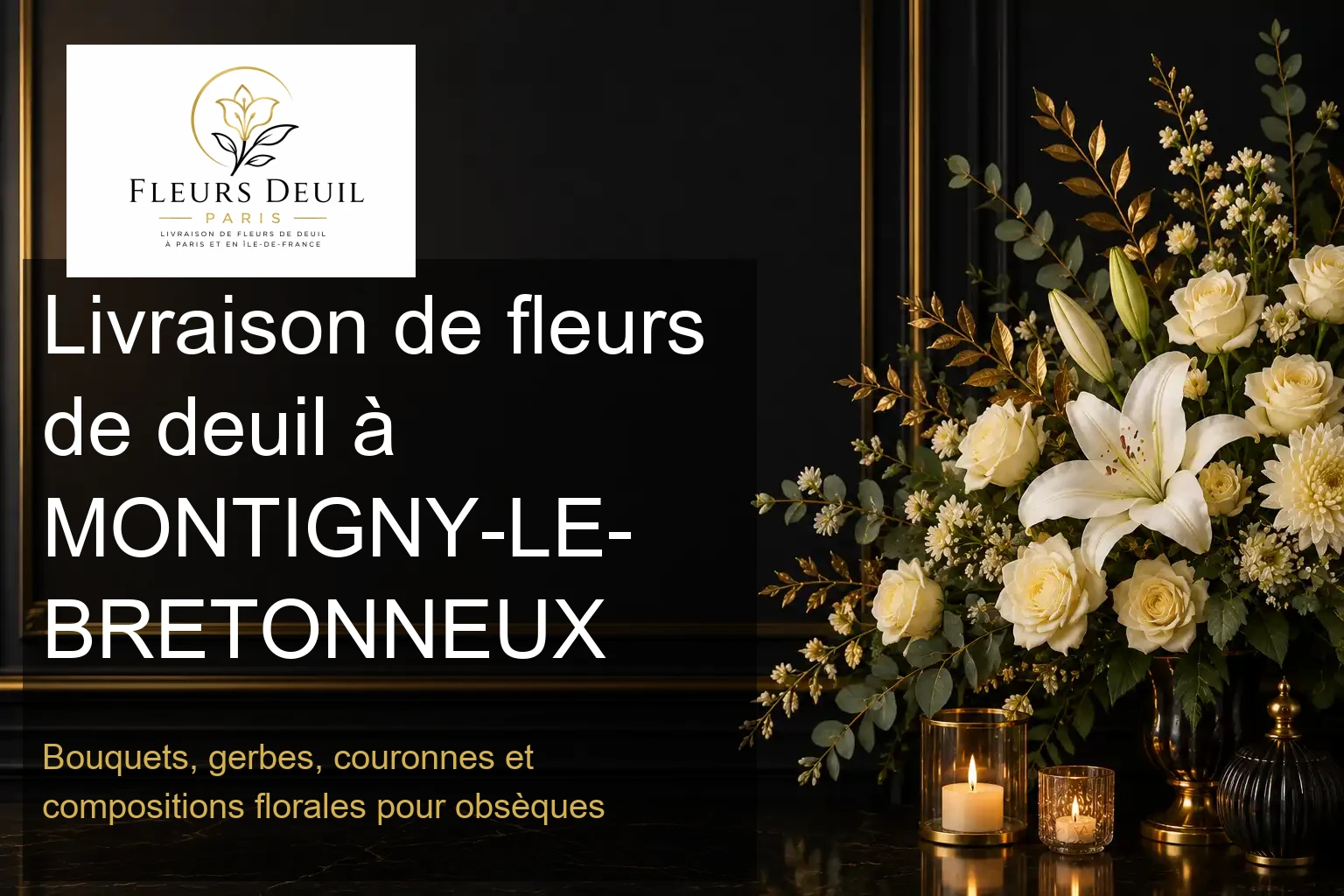 Livraison de fleurs de deuil à MONTIGNY-LE-BRETONNEUX
