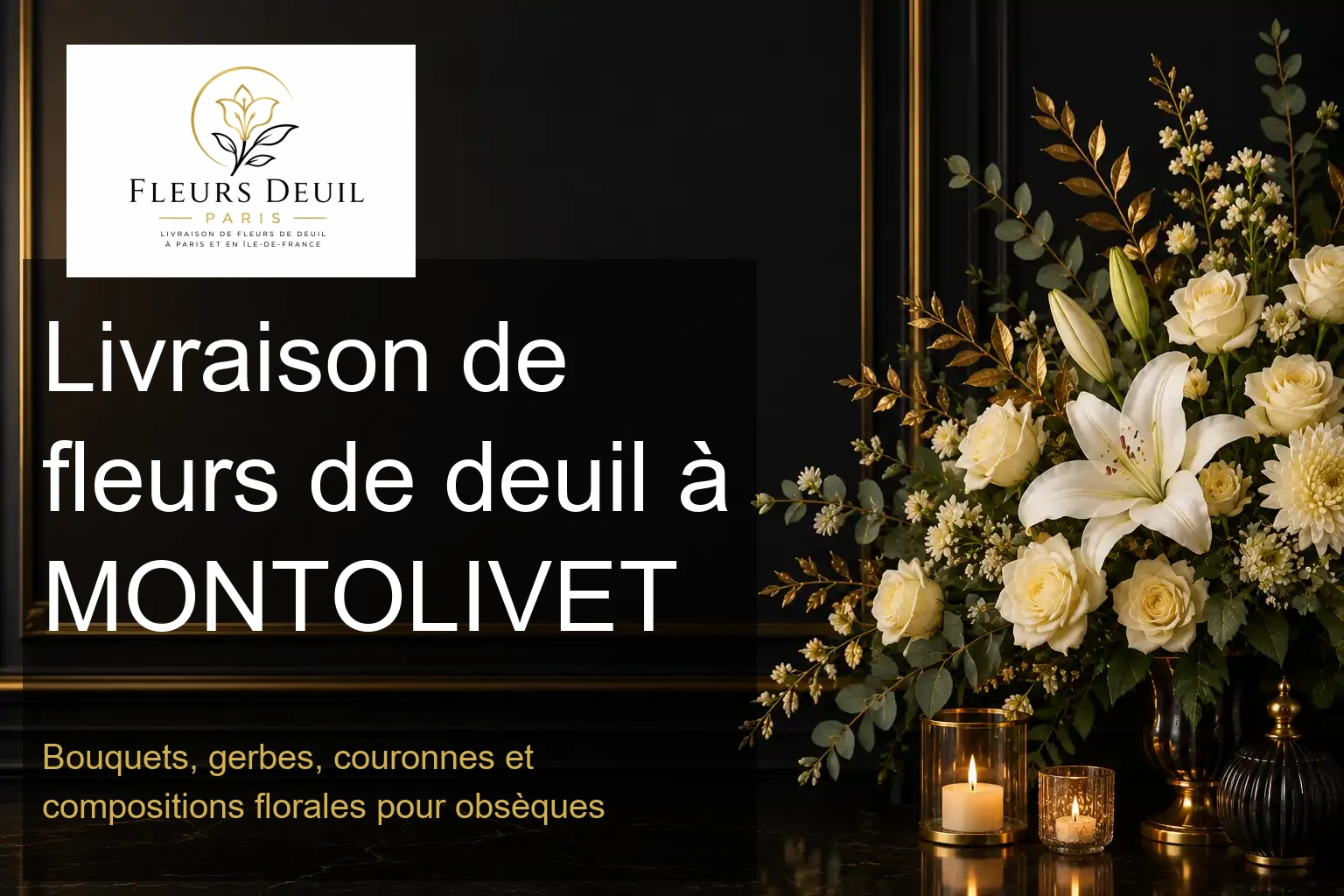 Livraison de fleurs de deuil à MONTOLIVET