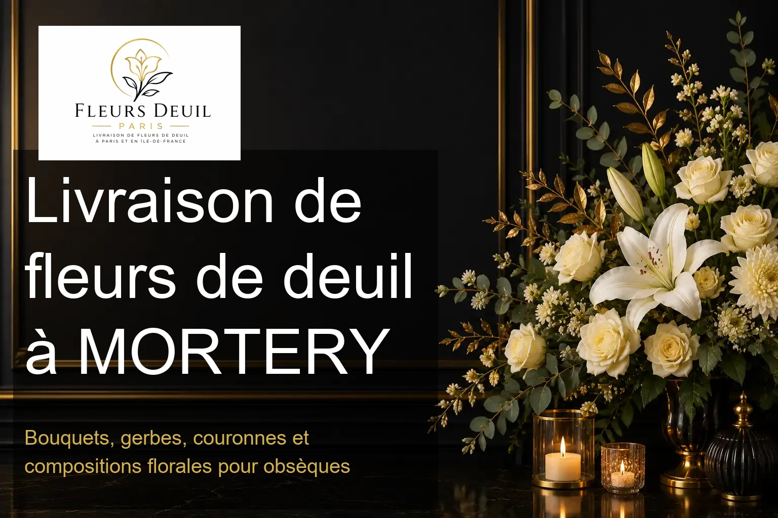Livraison de fleurs de deuil à MORTERY