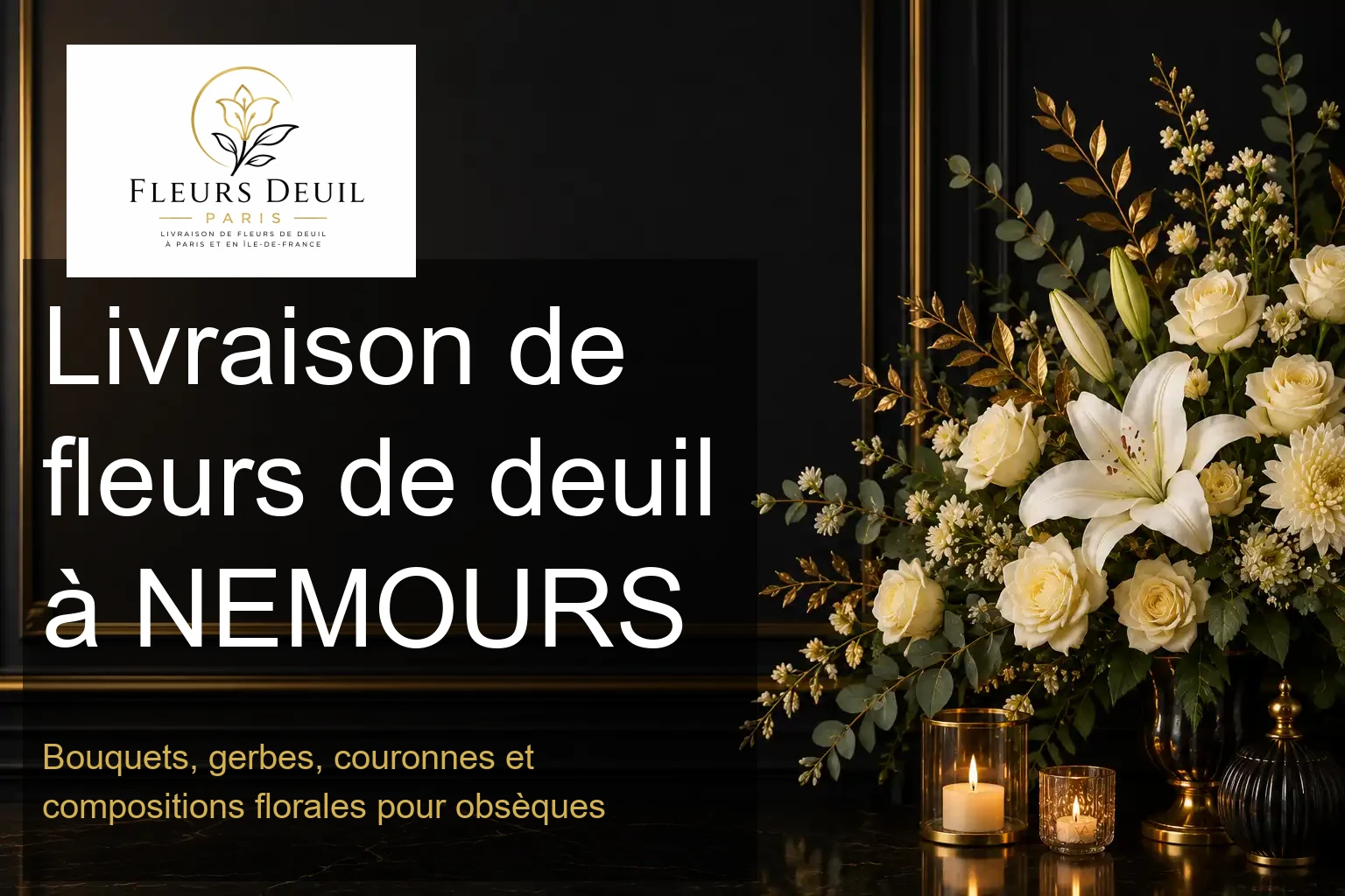 Livraison de fleurs de deuil à NEMOURS