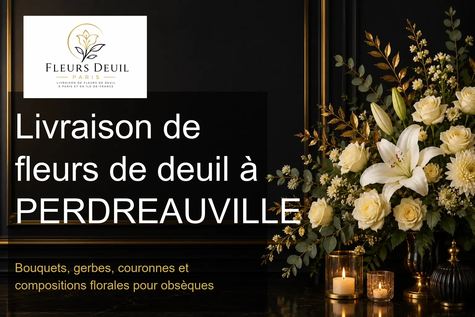 Livraison de fleurs de deuil à PERDREAUVILLE