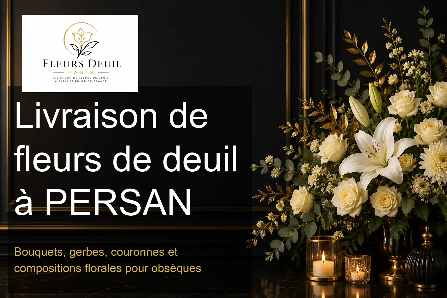 Livraison de fleurs de deuil à PERSAN