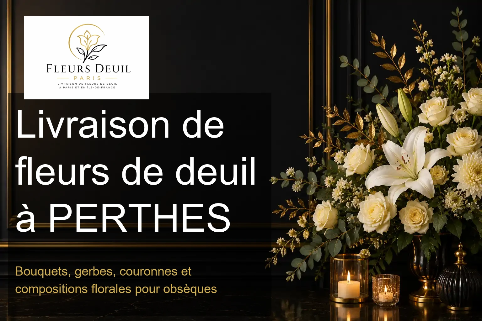 Livraison de fleurs de deuil à PERTHES