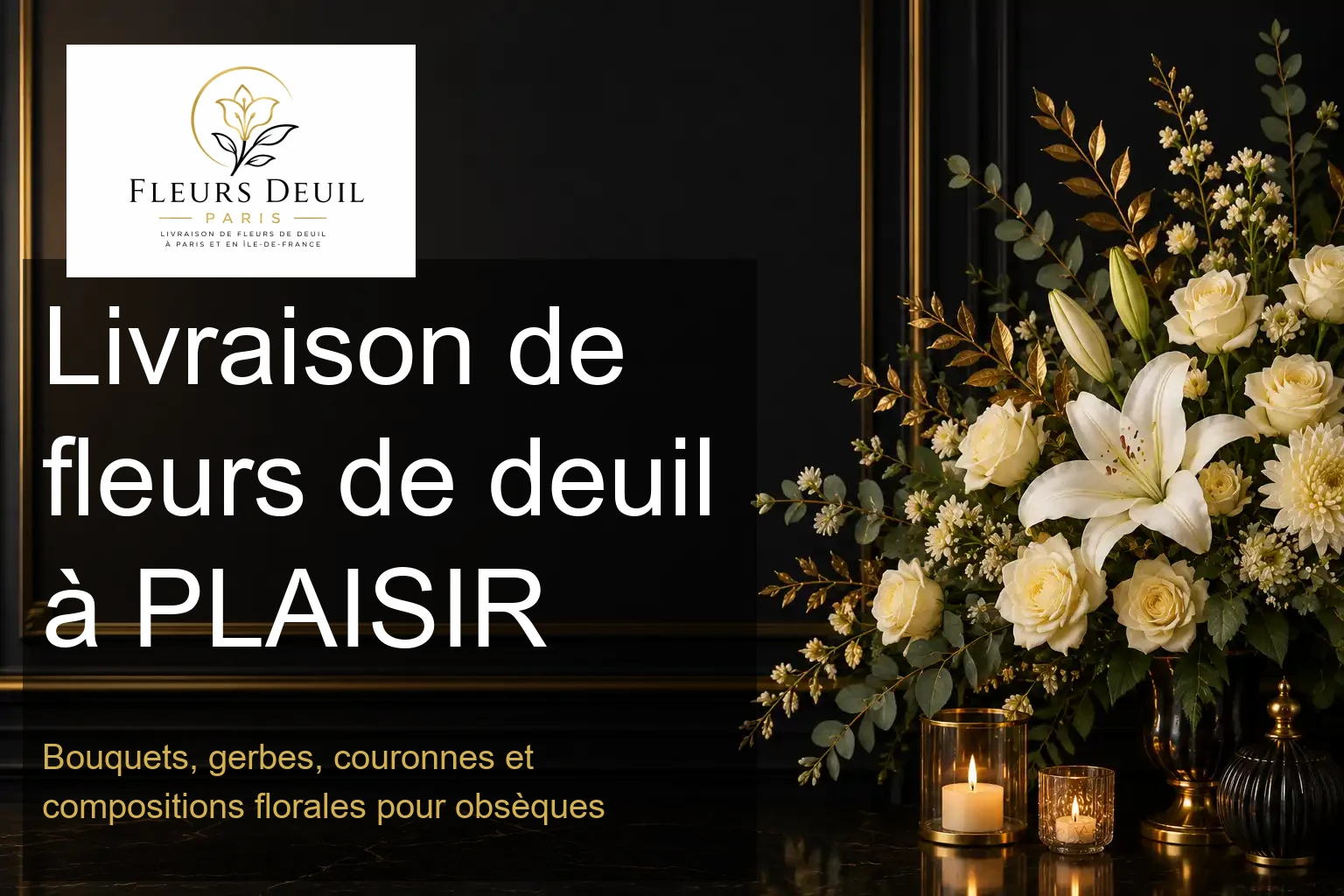 Livraison de fleurs de deuil à PLAISIR