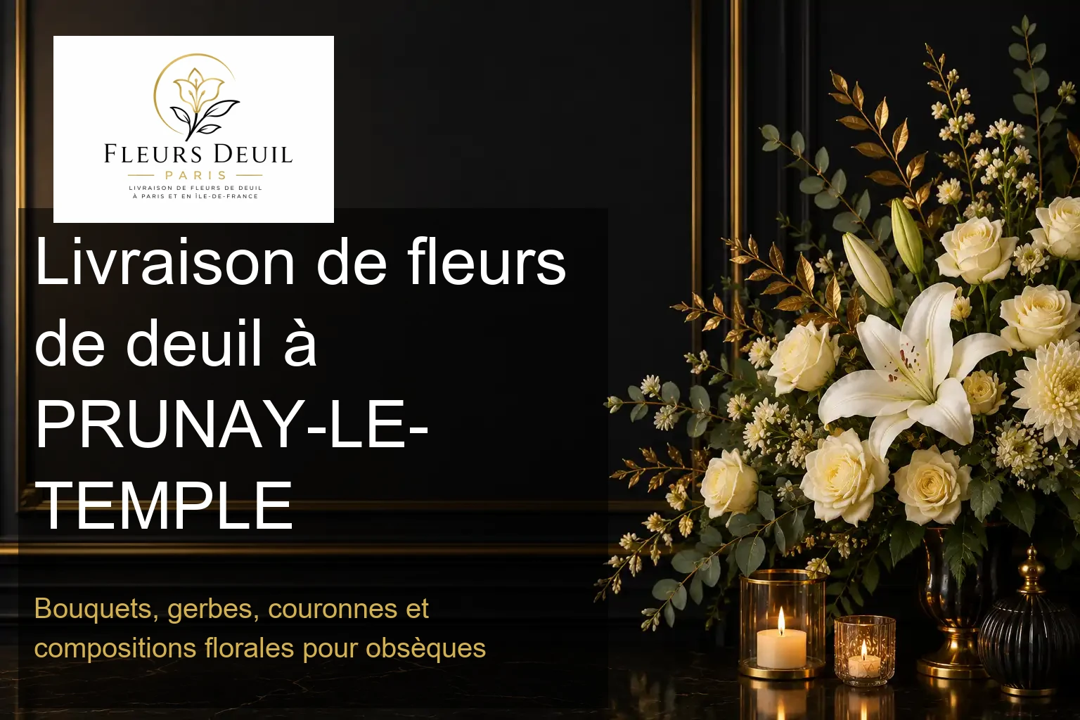 Livraison de fleurs de deuil à PRUNAY-LE-TEMPLE