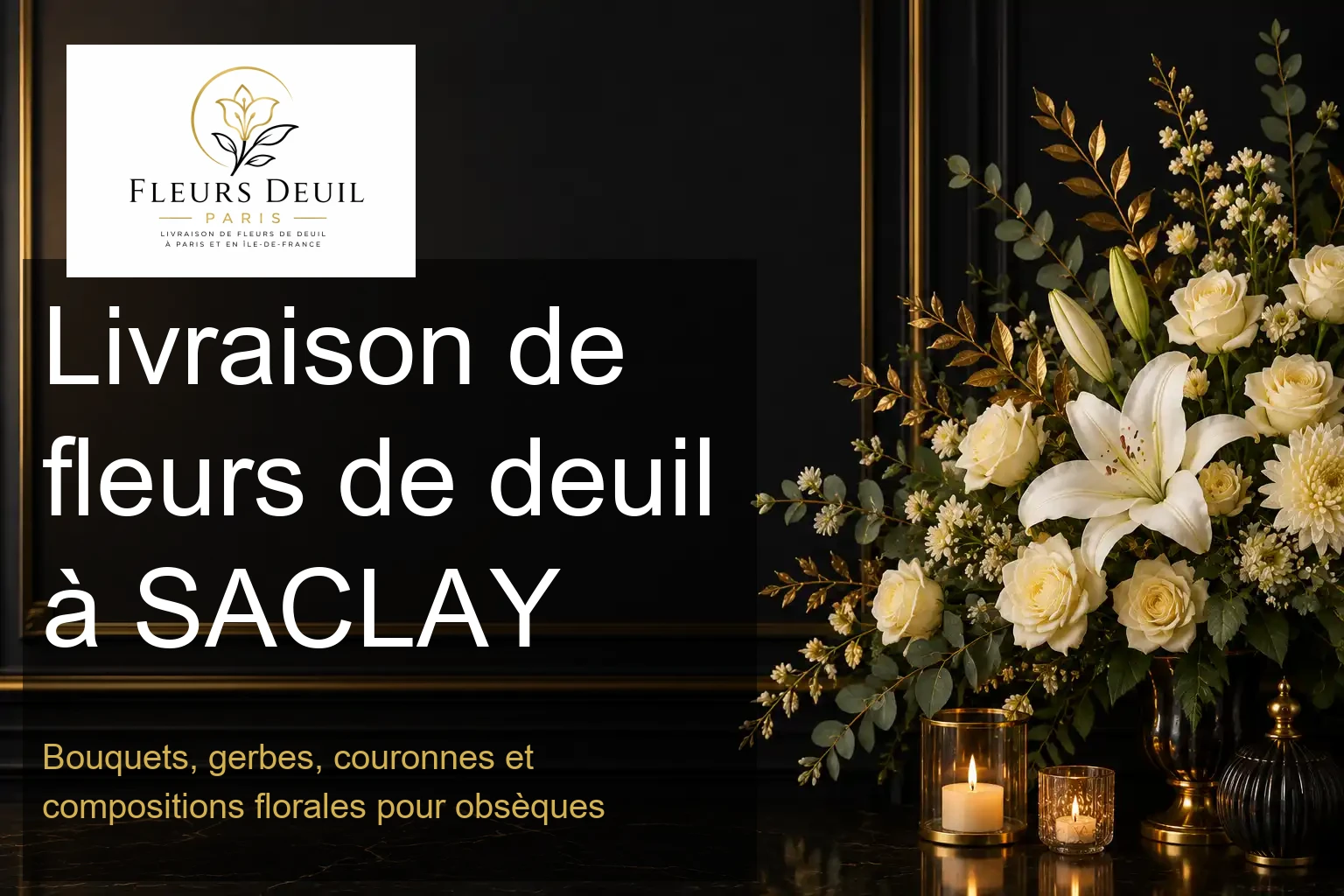 Livraison de fleurs de deuil à SACLAY