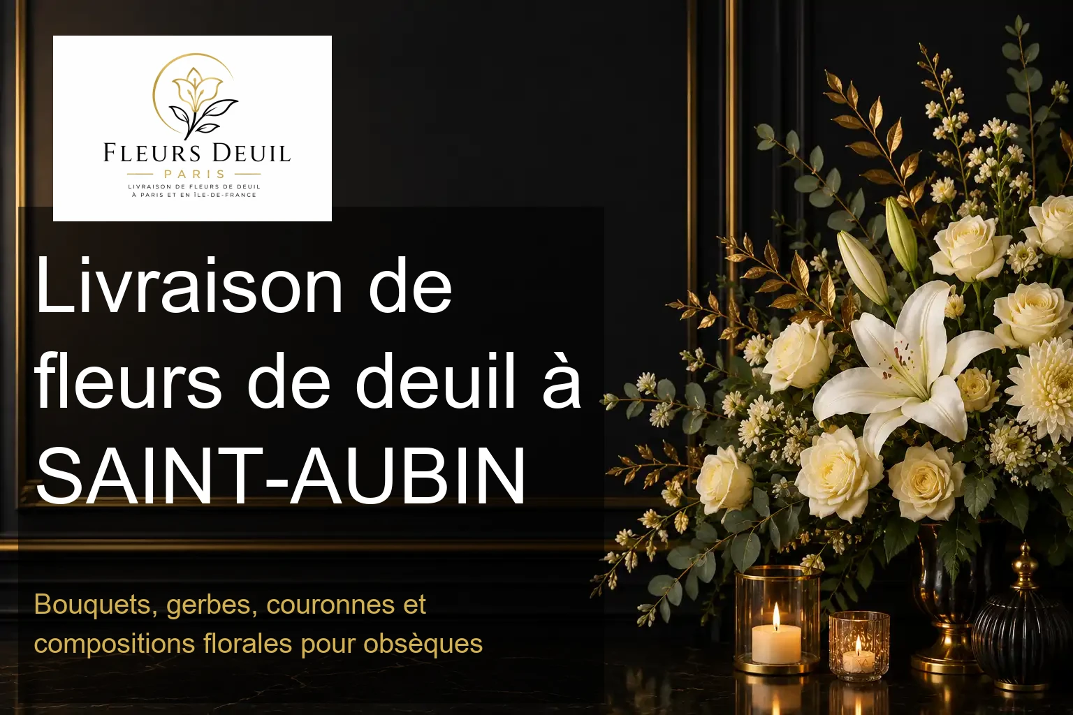 Livraison de fleurs de deuil à SAINT-AUBIN
