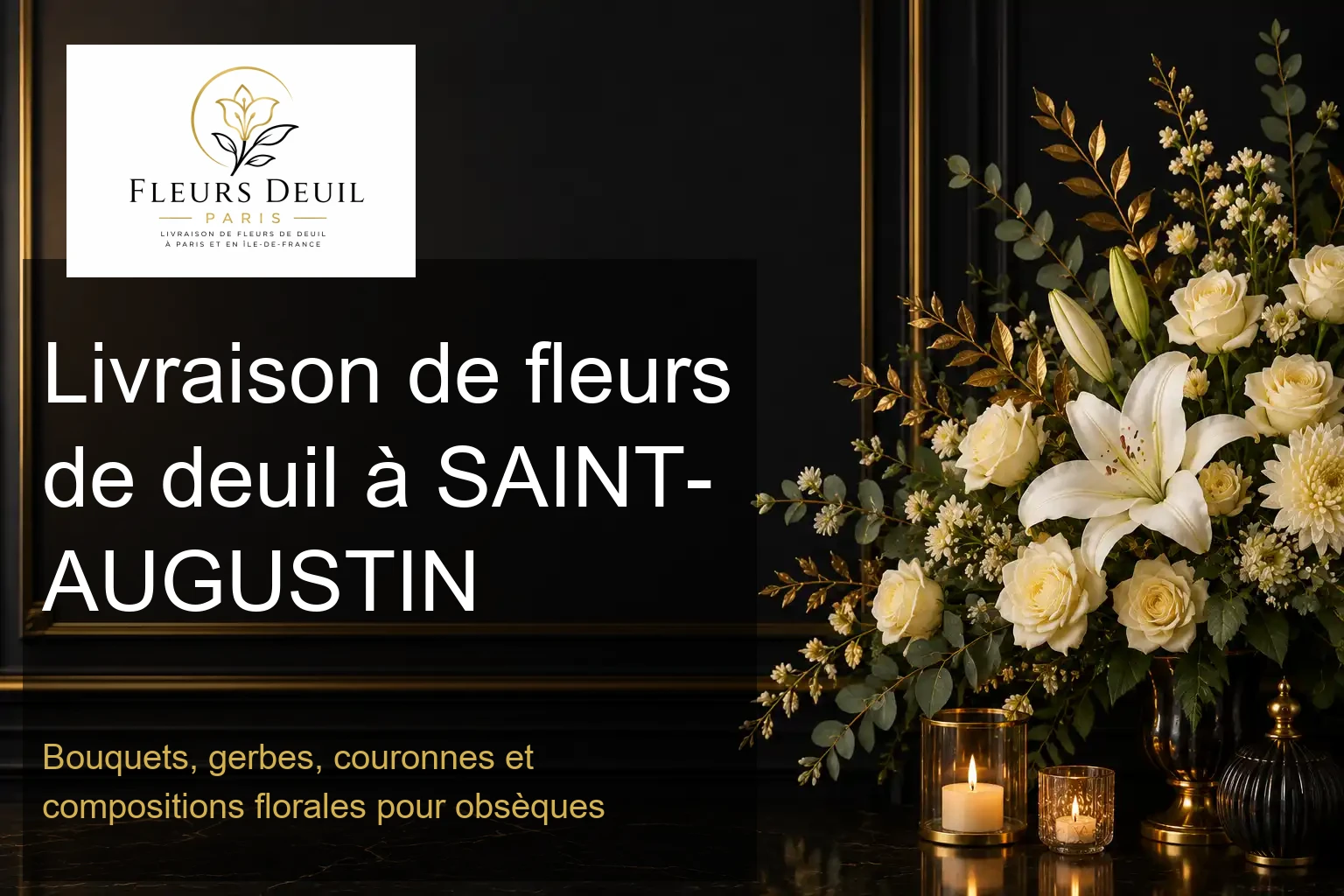 Livraison de fleurs de deuil à SAINT-AUGUSTIN