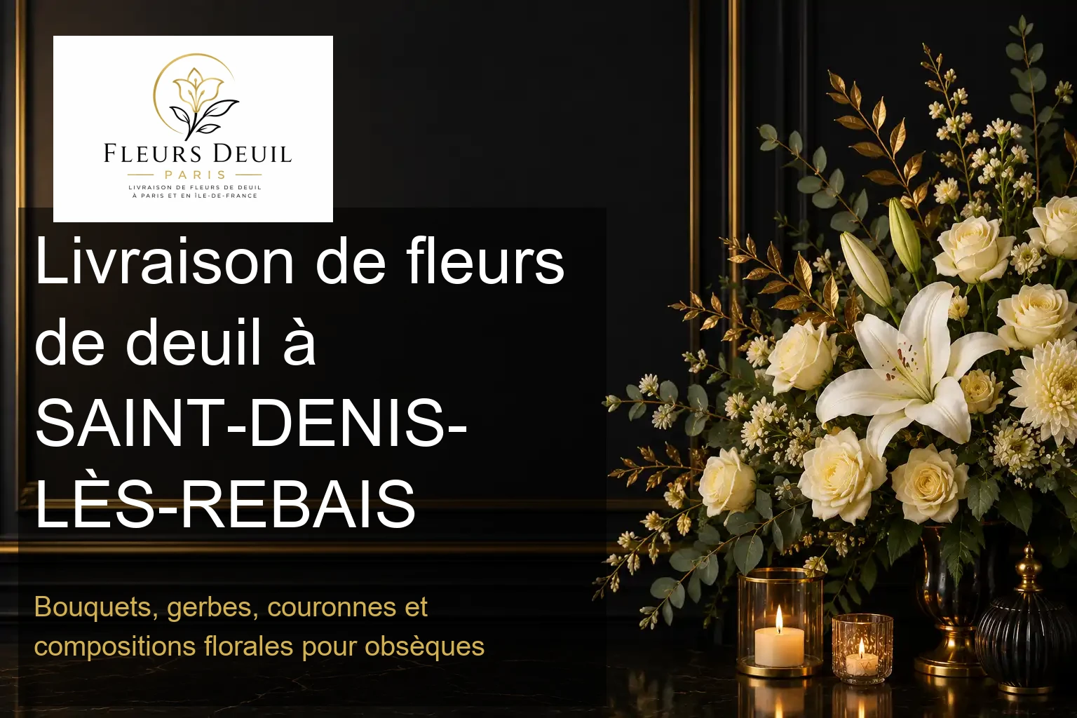 Livraison de fleurs de deuil à SAINT-DENIS-LÈS-REBAIS