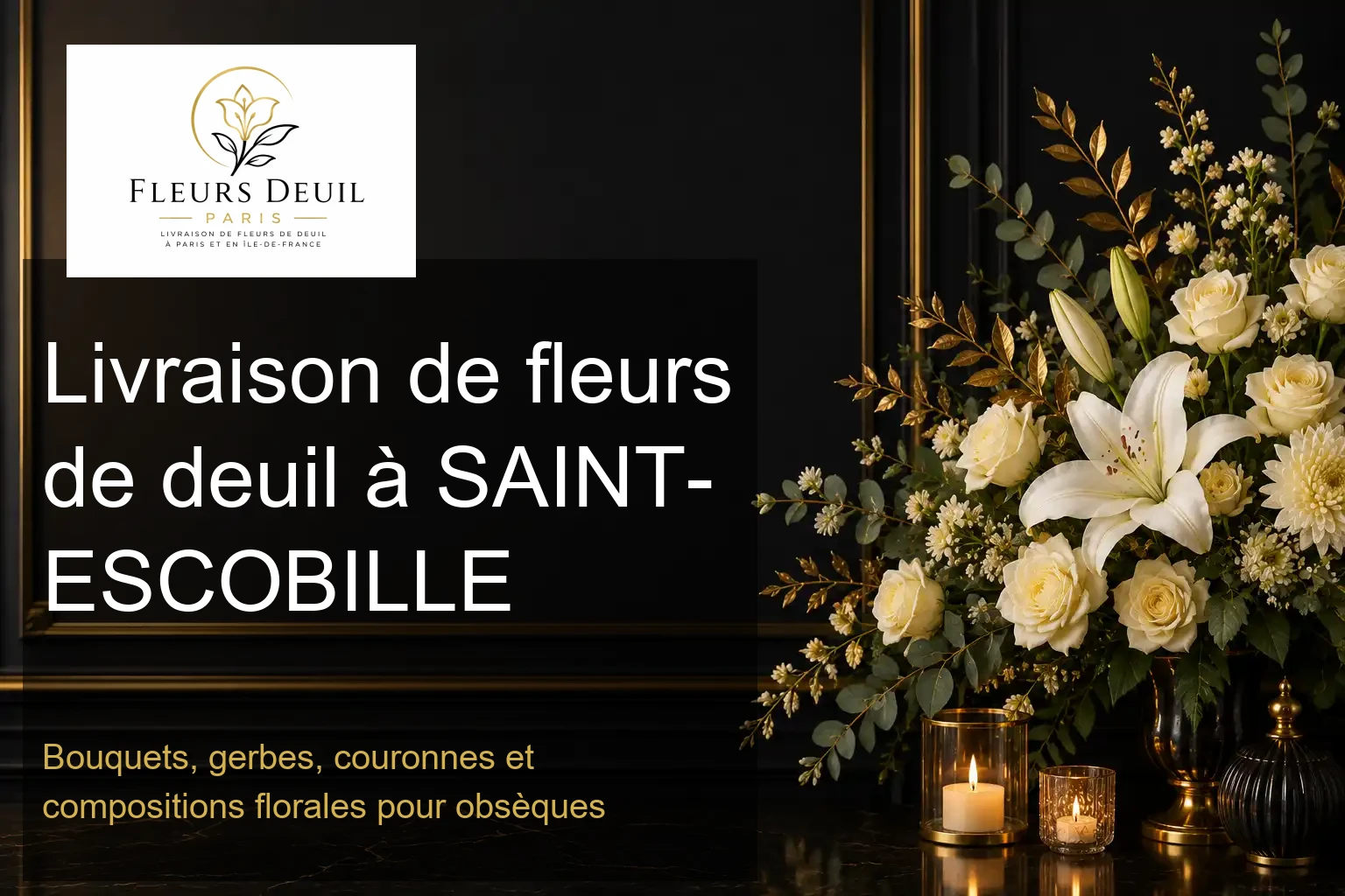Livraison de fleurs de deuil à SAINT-ESCOBILLE