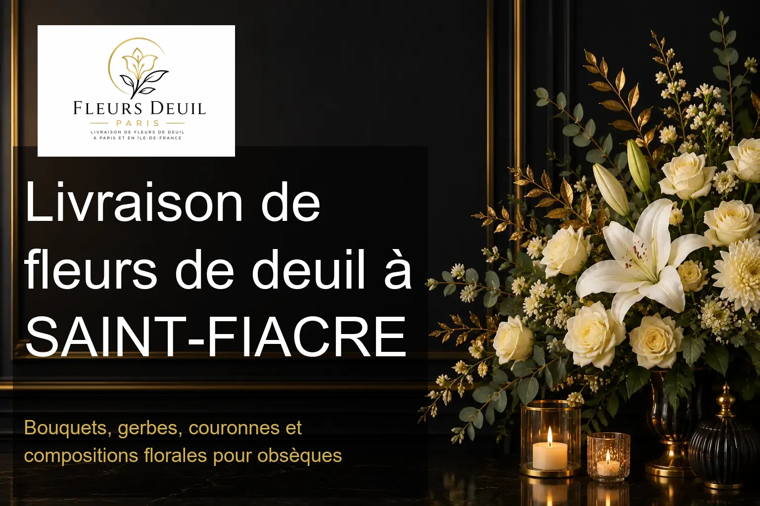 Livraison de fleurs de deuil à SAINT-FIACRE