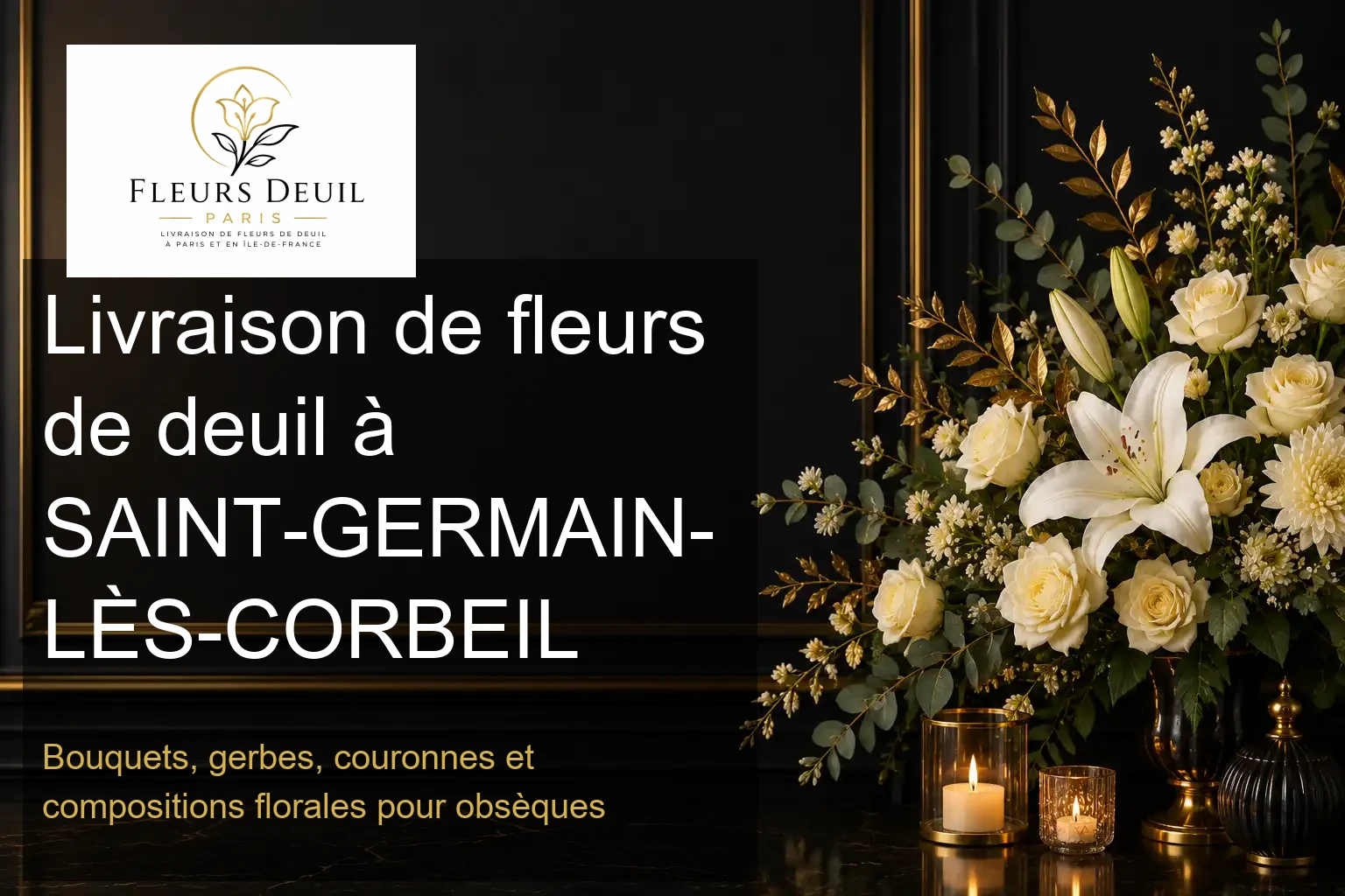 Livraison de fleurs de deuil à SAINT-GERMAIN-LÈS-CORBEIL