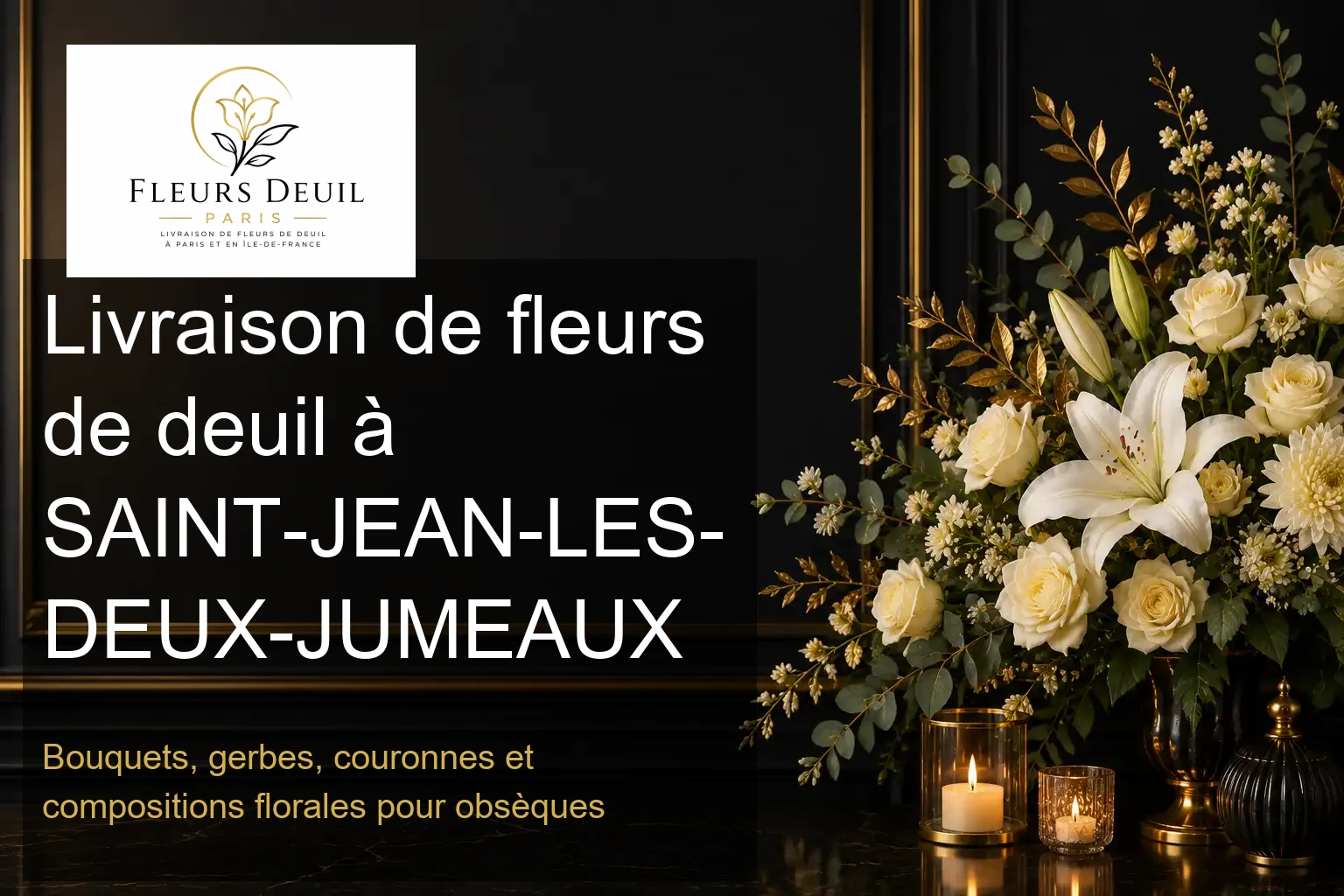 Livraison de fleurs de deuil à SAINT-JEAN-LES-DEUX-JUMEAUX