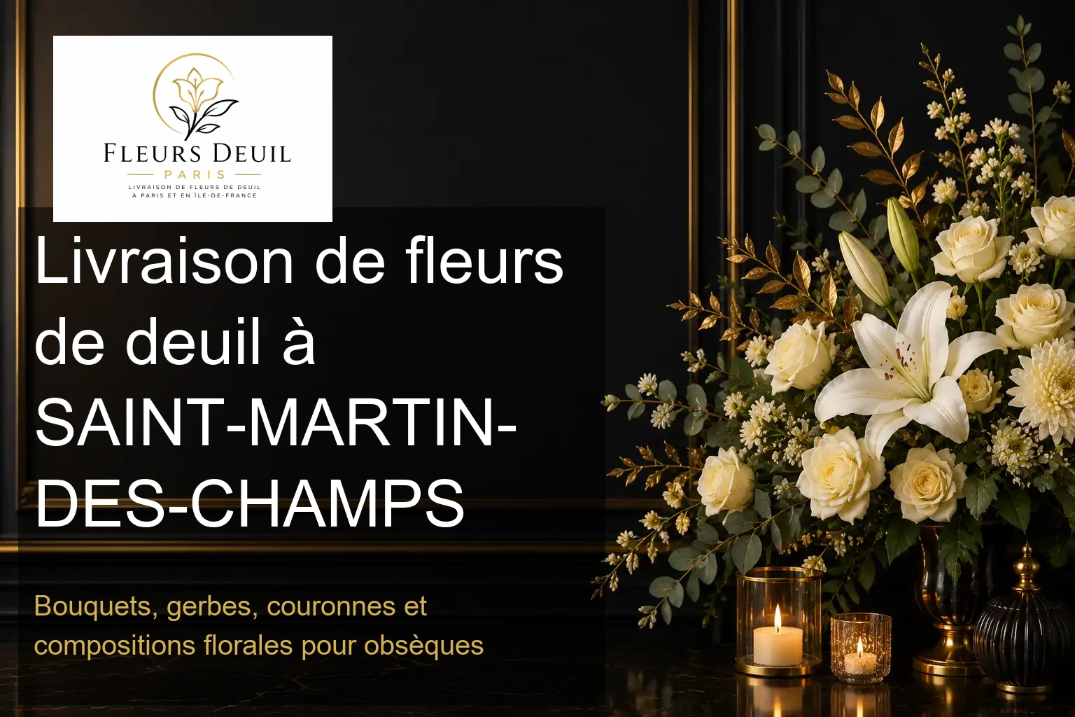 Livraison de fleurs de deuil à SAINT-MARTIN-DES-CHAMPS