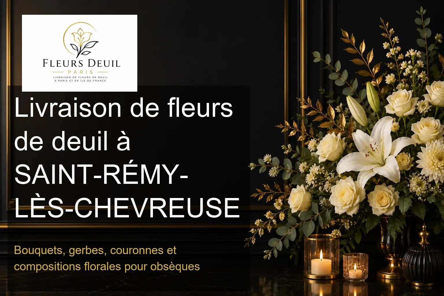 Livraison de fleurs de deuil à SAINT-RÉMY-LÈS-CHEVREUSE