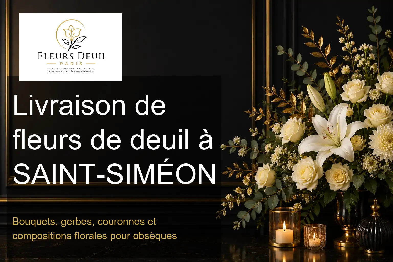 Livraison de fleurs de deuil à SAINT-SIMÉON