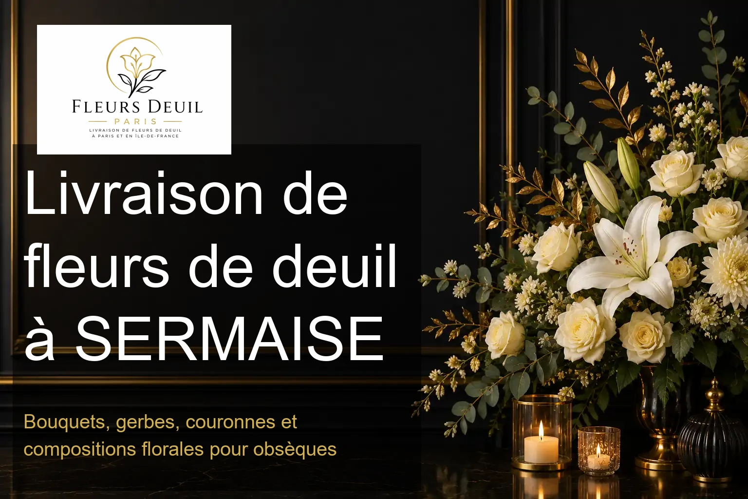 Livraison de fleurs de deuil à SERMAISE