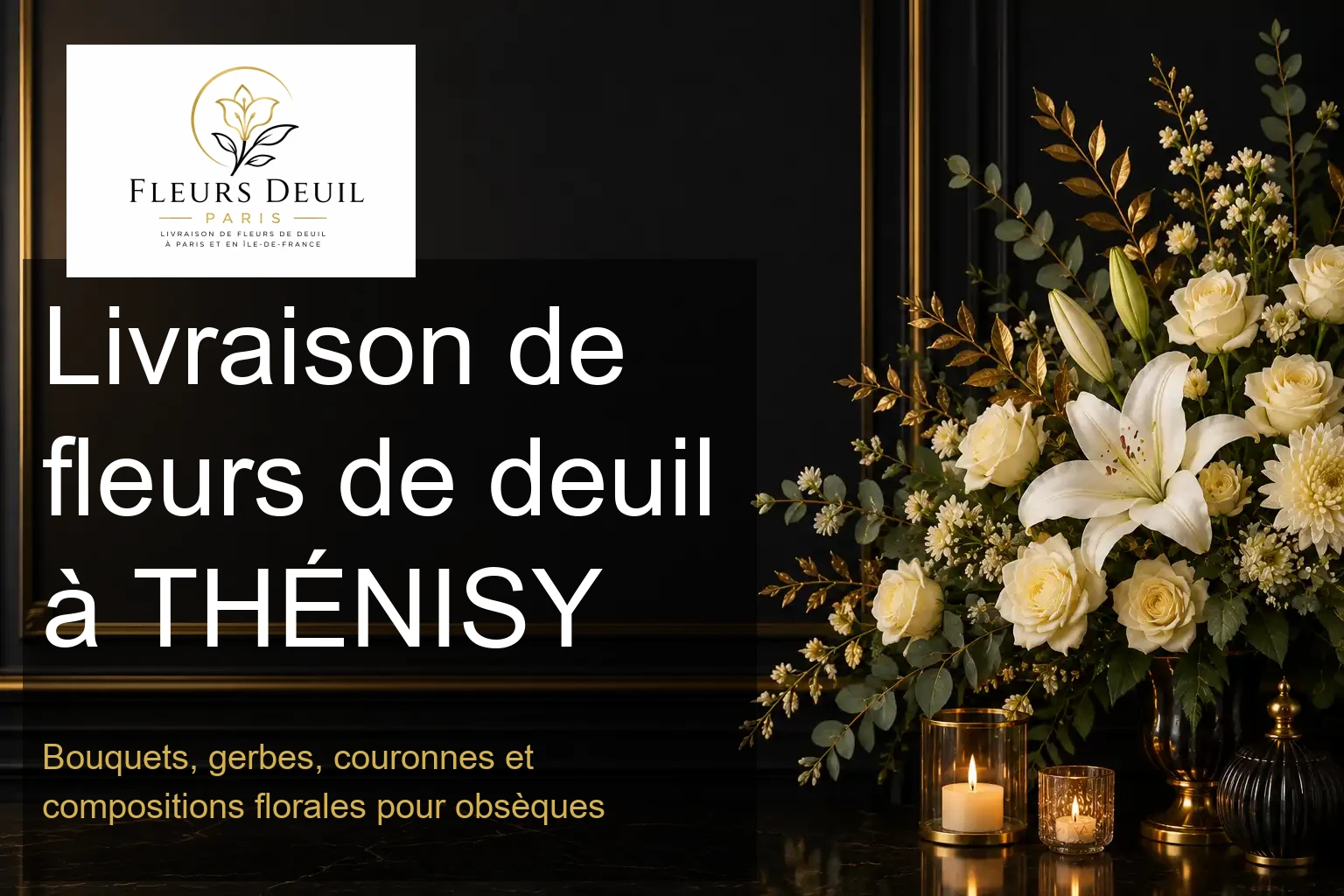 Livraison de fleurs de deuil à THÉNISY
