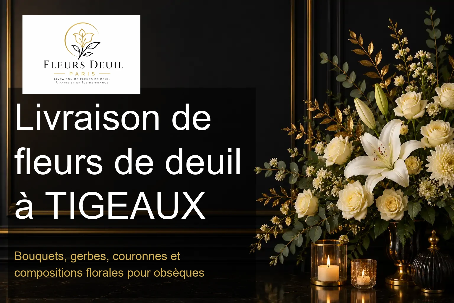 Livraison de fleurs de deuil à TIGEAUX