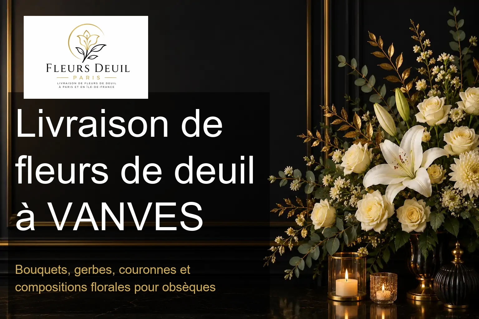 Livraison de fleurs de deuil à VANVES