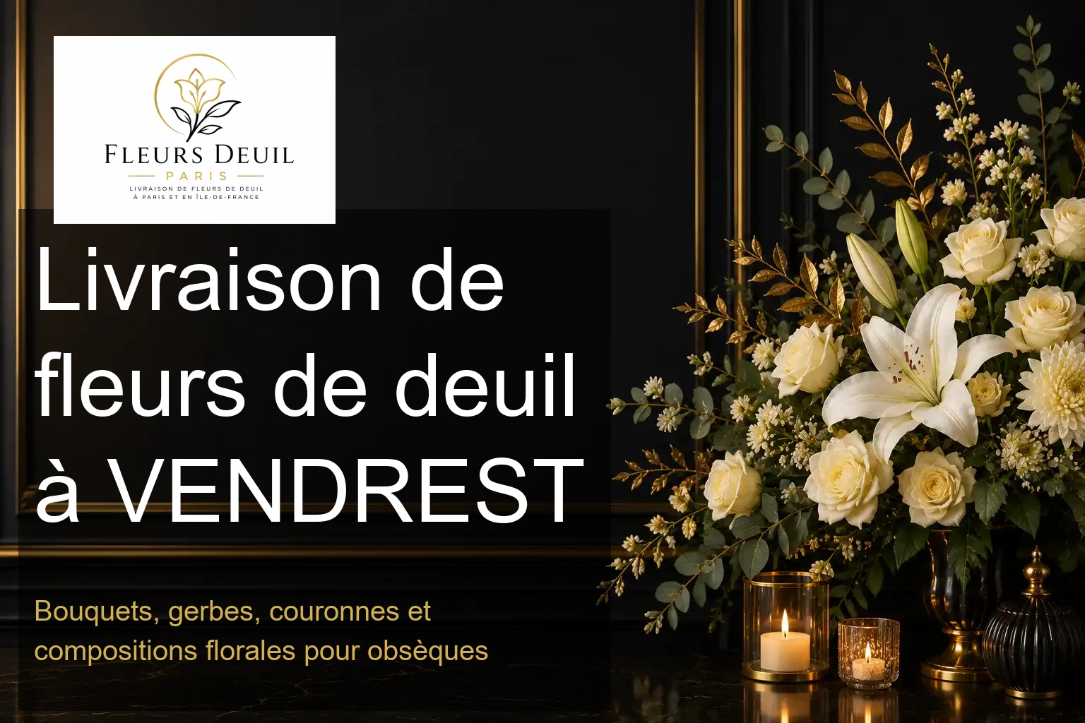 Livraison de fleurs de deuil à VENDREST