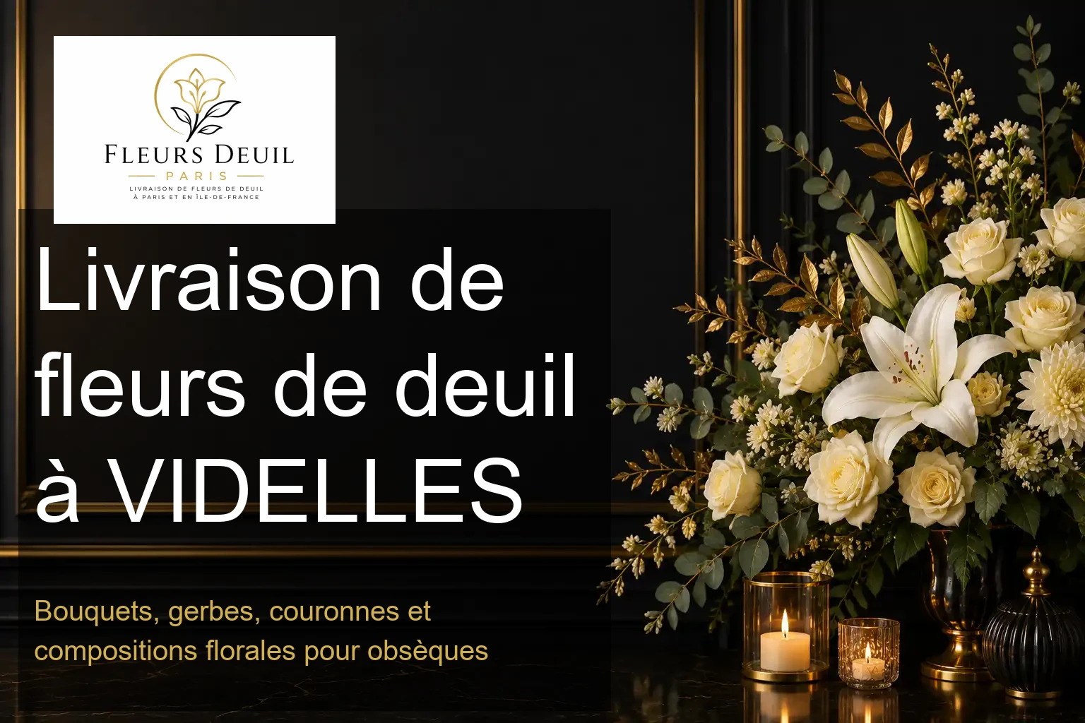 Livraison de fleurs de deuil à VIDELLES