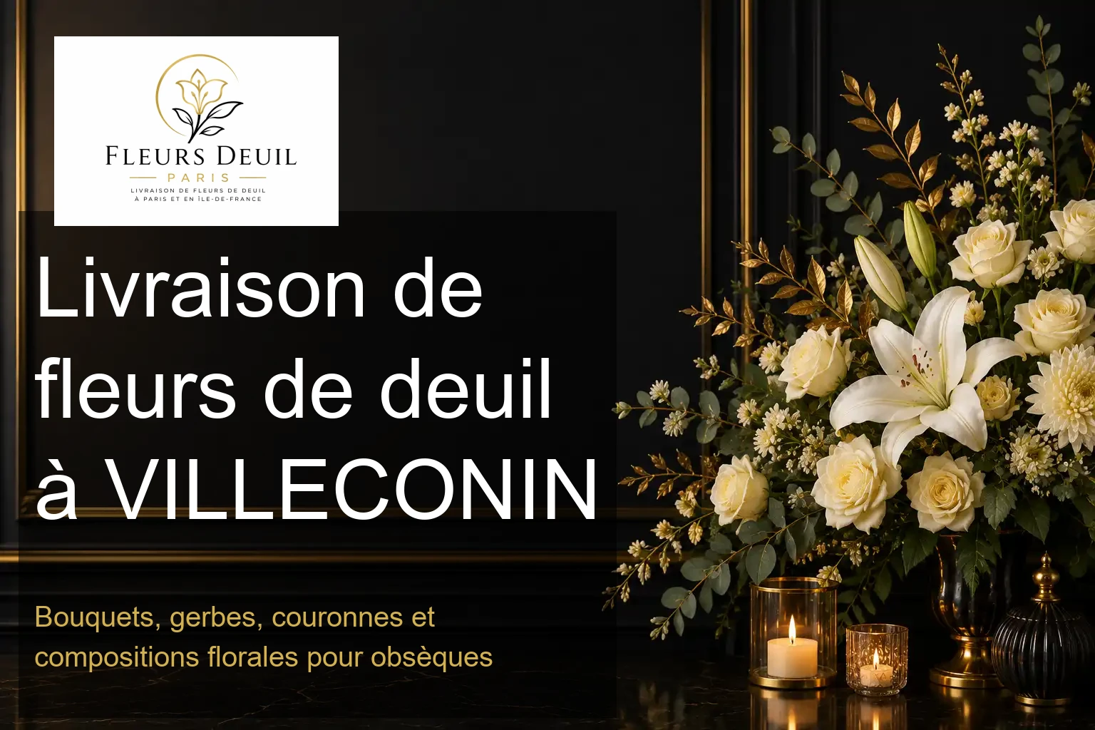 Livraison de fleurs de deuil à VILLECONIN