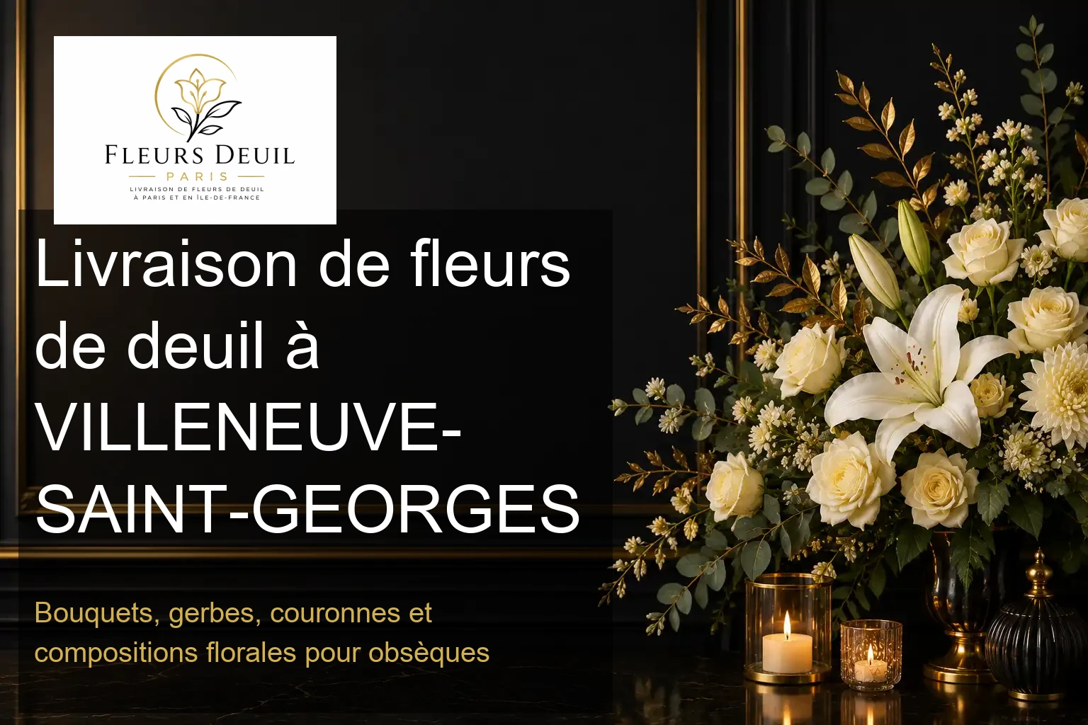 Livraison de fleurs de deuil à VILLENEUVE-SAINT-GEORGES