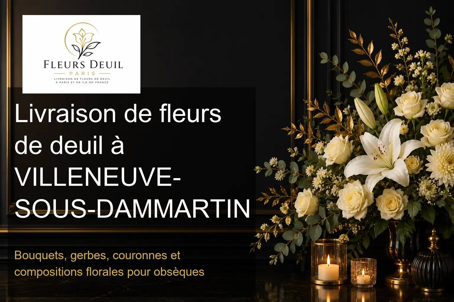 Livraison de fleurs de deuil à VILLENEUVE-SOUS-DAMMARTIN