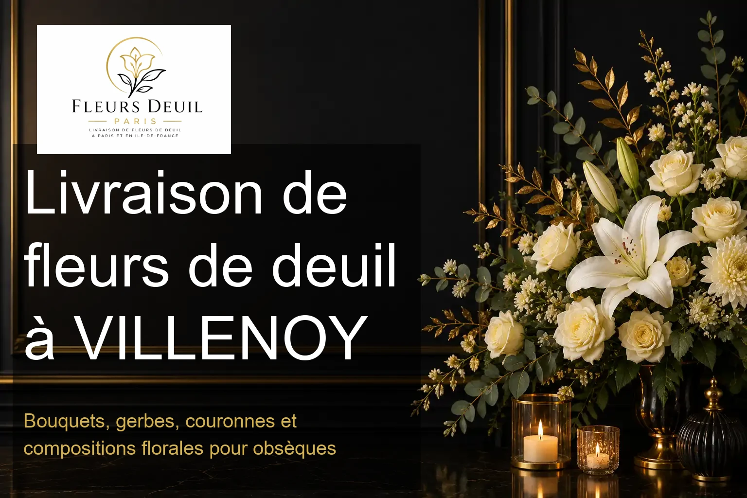 Livraison de fleurs de deuil à VILLENOY