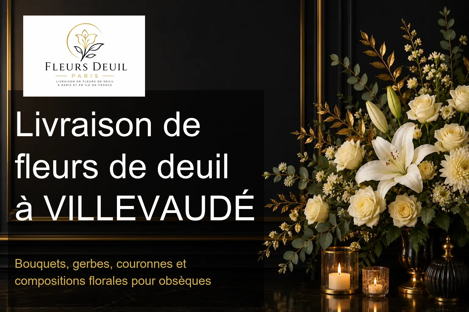 Livraison de fleurs de deuil à VILLEVAUDÉ