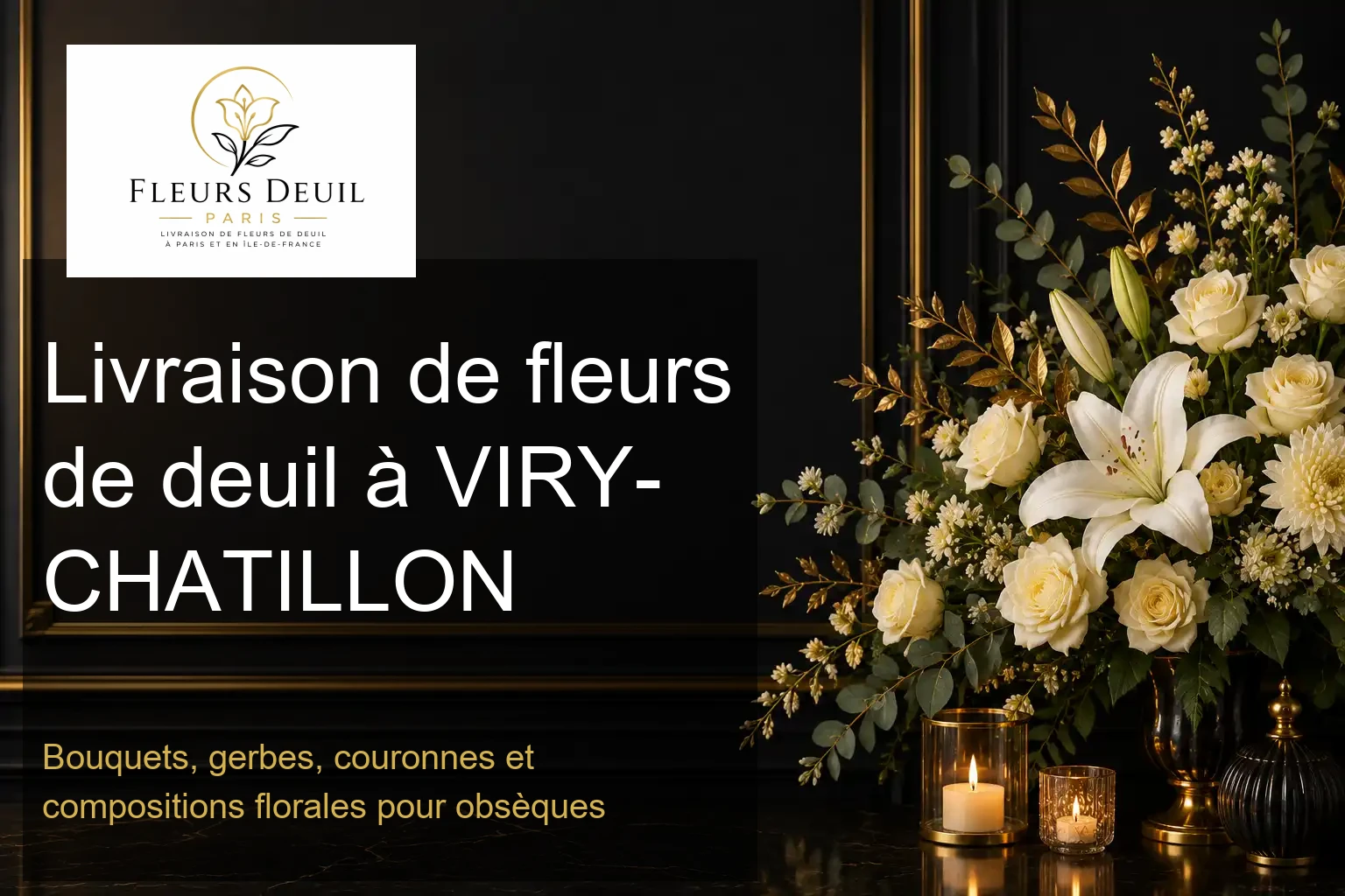 Livraison de fleurs de deuil à VIRY-CHATILLON