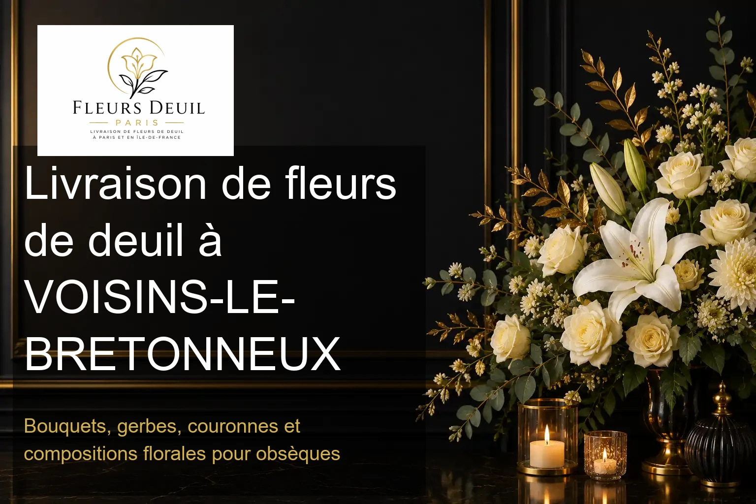 Livraison de fleurs de deuil à VOISINS-LE-BRETONNEUX
