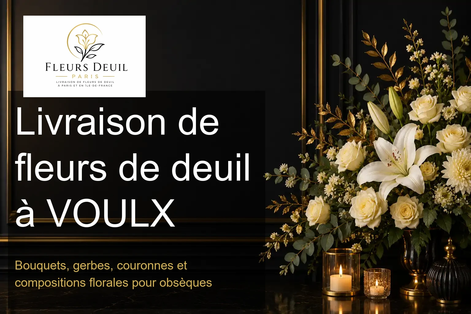 Livraison de fleurs de deuil à VOULX