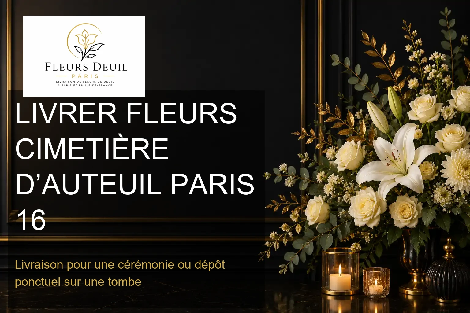 LIVRER FLEURS CIMETIÈRE D’AUTEUIL PARIS 16