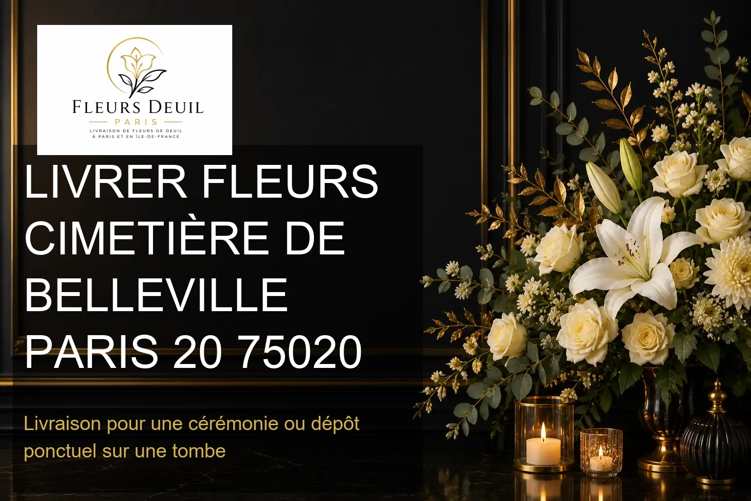 LIVRER FLEURS CIMETIÈRE DE BELLEVILLE PARIS 20 75020