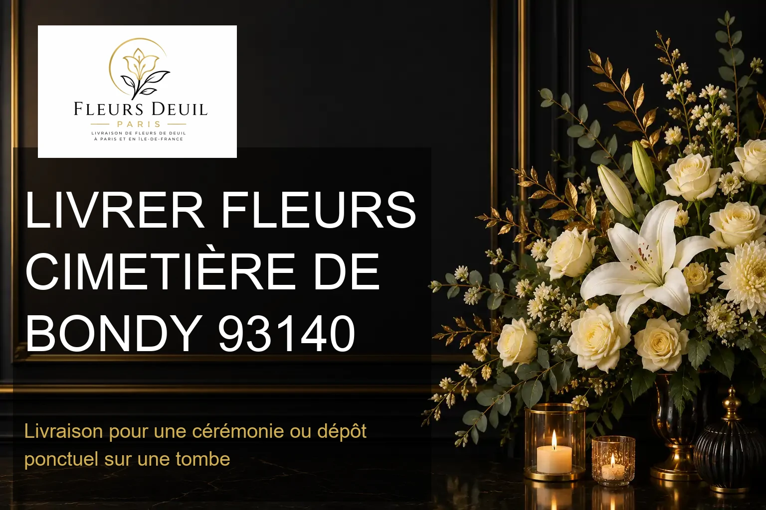 LIVRER FLEURS CIMETIÈRE DE BONDY 93140