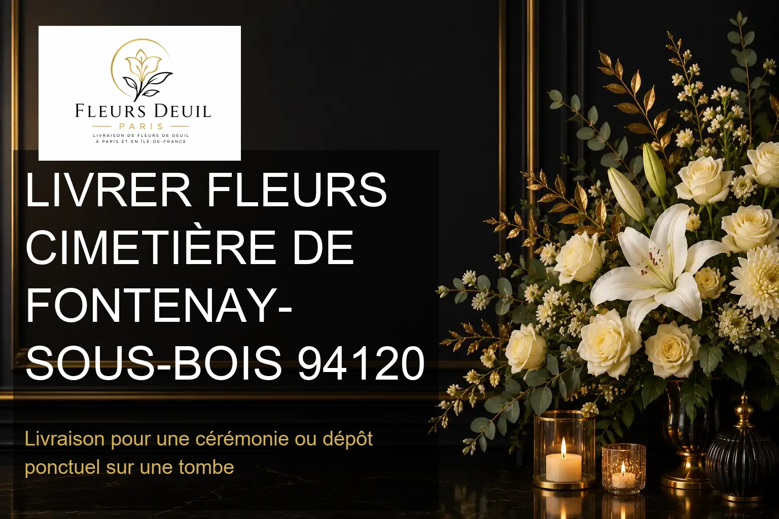 LIVRER FLEURS CIMETIÈRE DE FONTENAY-SOUS-BOIS 94120